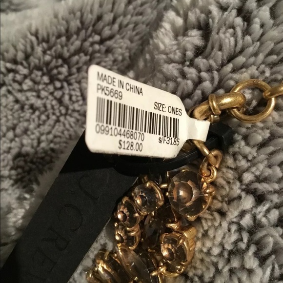 J. Crew two tone floral necklace NWT - Picture 5 of 6